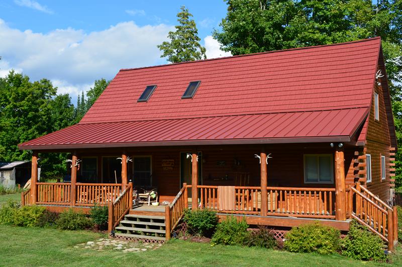 Red Residential Metal Roof